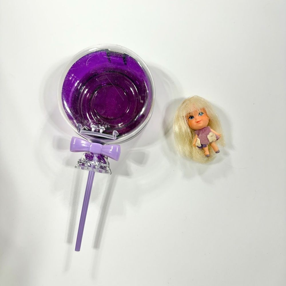 Vintage 1968 Kiddle Lollipops purple doll toy